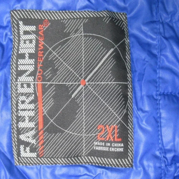 Fahrenheit Outerwear Weather Gear Men's Blue Puffer Vest - Size 2XL - Picture 4 of 5